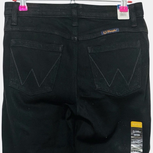 Wrangler Willow Mid Rise Boot Cut Ultimate Riding Jeans Black Womens Size 31x34 - Picture 9 of 11